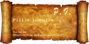 Pillis Izabella névjegykártya
